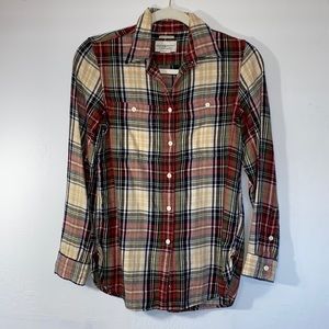 Denim & Supply Ralph Lauren Plaid Button Down Flannel Shirt - Women’s Small